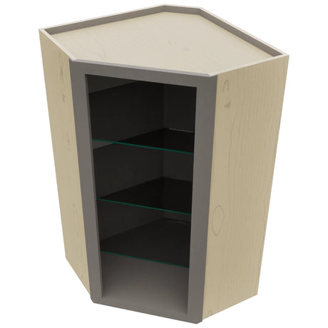 Fabuwood Stone NDWDC2442 Wall Corner Diagonal No Door Cabinet, Top View