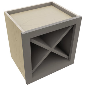 Fabuwood Stone WR15X15 Wall Wine Rack, Top View