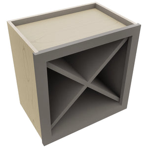 Fabuwood Stone WR18X18 Wall Wine Rack, Top View