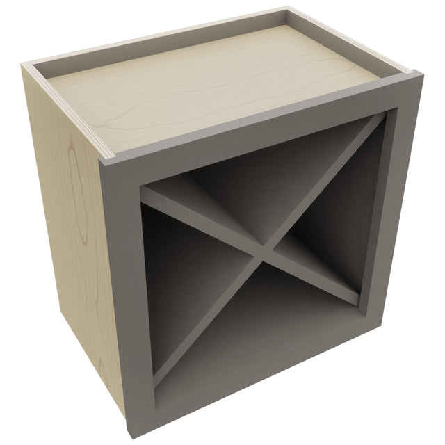 Fabuwood Stone WR18X18 Wall Wine Rack, Top View