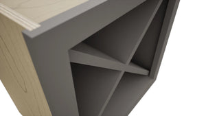 Fabuwood Stone WR18X18 Wall Wine Rack, Detail View