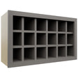 Fabuwood Stone WR3018 Wall Wine Rack, Front View