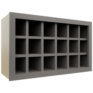 Fabuwood Stone WR3018 Wall Wine Rack, Front View