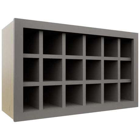 Fabuwood Stone WR3018 Wall Wine Rack, Front View