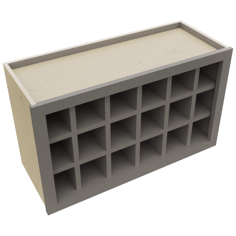 Fabuwood Stone WR3018 Wall Wine Rack, Top View