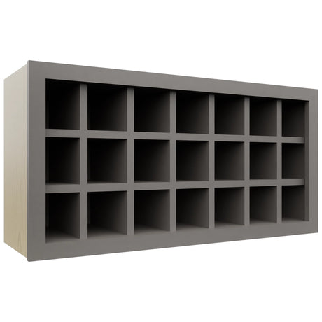 Fabuwood Stone WR3618 Wall Wine Rack, Front View