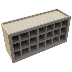 Fabuwood Stone WR3618 Wall Wine Rack, Top View