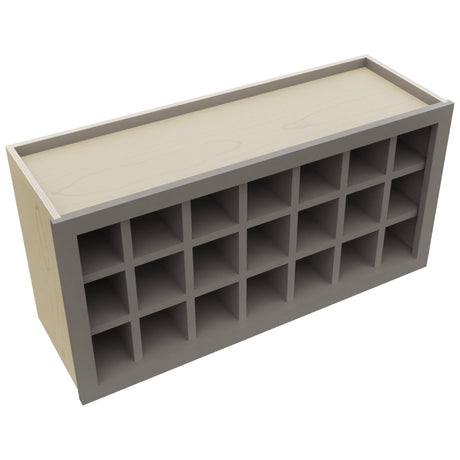 Fabuwood Stone WR3618 Wall Wine Rack, Top View