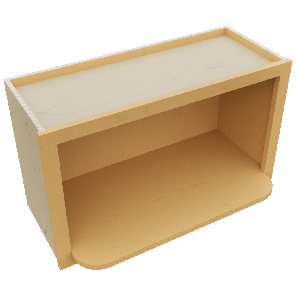 MW3018 ( Wall | Microwave Shelf Cabinet - 3"W X 18"H X 12"D ) | Timber