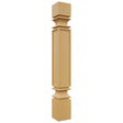 Fabuwood Timber SP36 Base Post, Front View