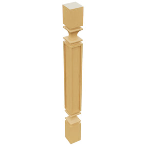 Fabuwood Timber SP3X3 Base Post, Top View
