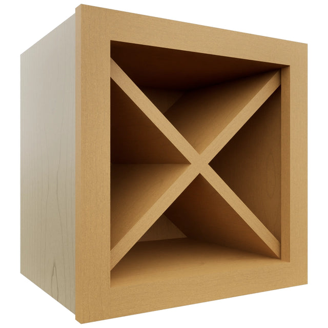 Fabuwood Timber WR15X15 Wall Wine Rack, Front View