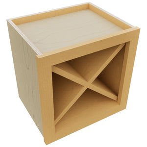 Fabuwood Timber WR15X15 Wall Wine Rack, Top View