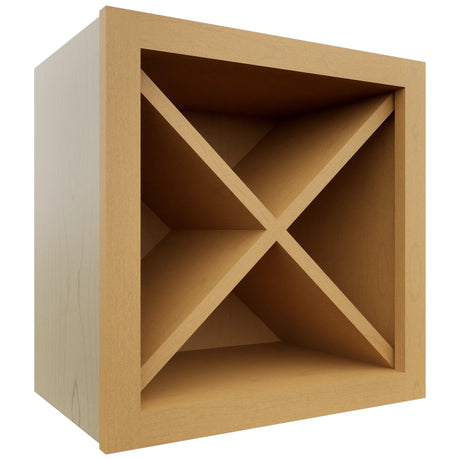Fabuwood Timber WR18X18 Wall Wine Rack, Front View