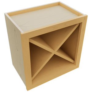 Fabuwood Timber WR18X18 Wall Wine Rack, Top View