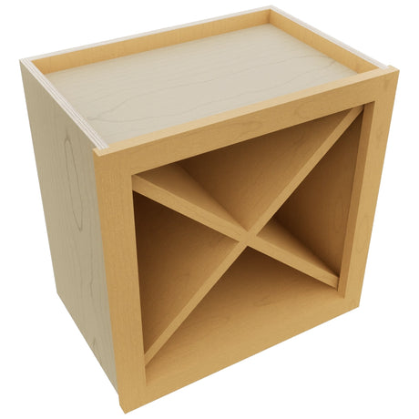 Fabuwood Timber WR18X18 Wall Wine Rack, Top View