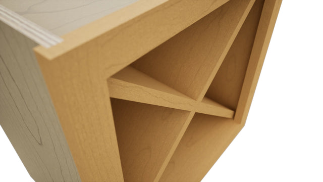 Fabuwood Timber WR18X18 Wall Wine Rack, Detail View
