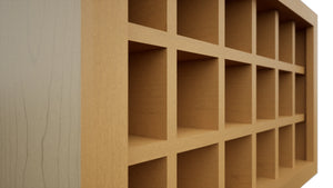 Fabuwood Timber WR3018 Wall Wine Rack, Detail View
