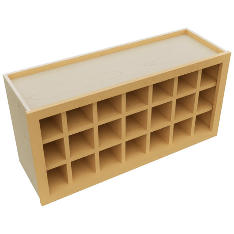 Fabuwood Timber WR3618 Wall Wine Rack, Top View