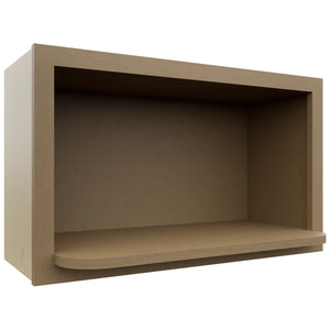 MW3018 ( Wall | Microwave Shelf Cabinet - 3"W X 18"H X 12"D ) | Truffle
