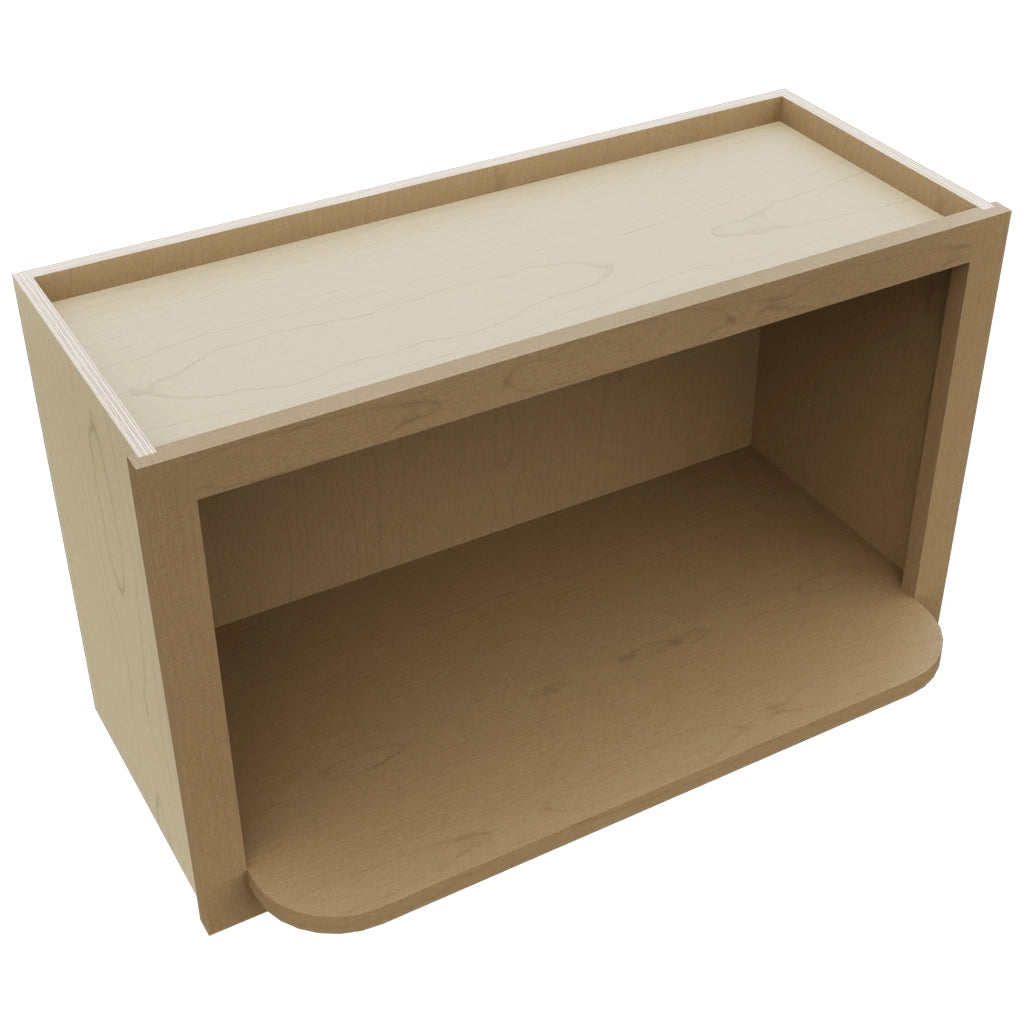 MW3018 ( Wall | Microwave Shelf Cabinet - 3"W X 18"H X 12"D ) | Truffle