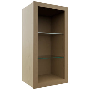 Fabuwood Truffle NDW1530 Wall Standard No Door Cabinet, Front View