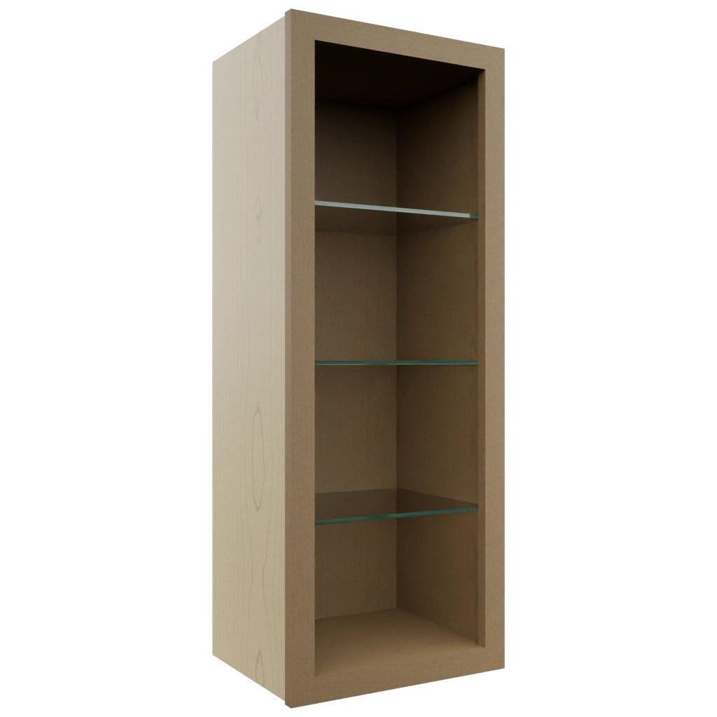 Fabuwood Truffle NDW1539 Wall Standard No Door Cabinet, Front View