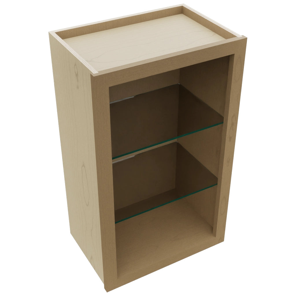 Fabuwood Truffle NDW1830 Wall Standard No Door Cabinet, Top View