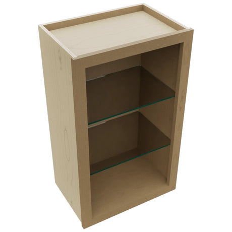 Fabuwood Truffle NDW1830 Wall Standard No Door Cabinet, Top View