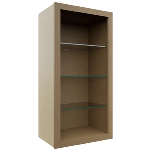 Fabuwood Truffle NDW1836 Wall Standard No Door Cabinet, Front View