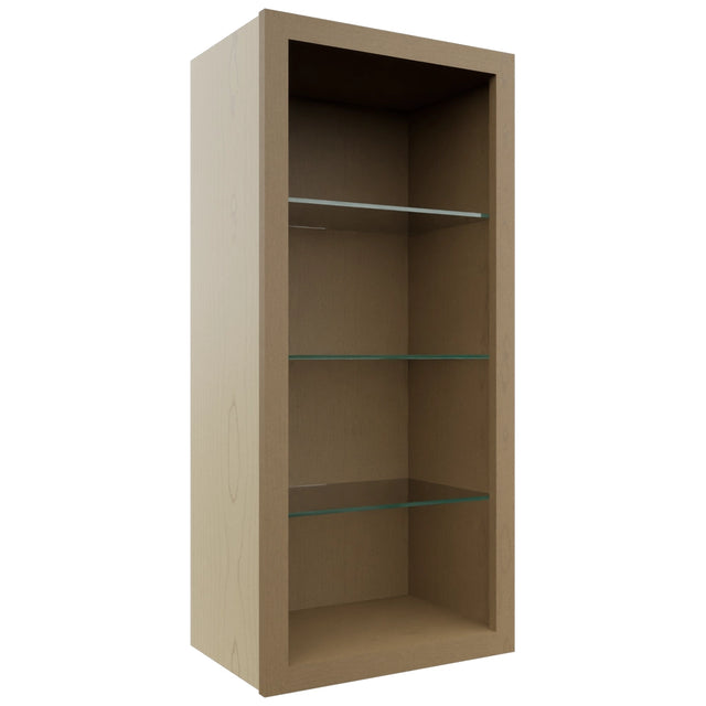 Fabuwood Truffle NDW1839 Wall Standard No Door Cabinet, Front View