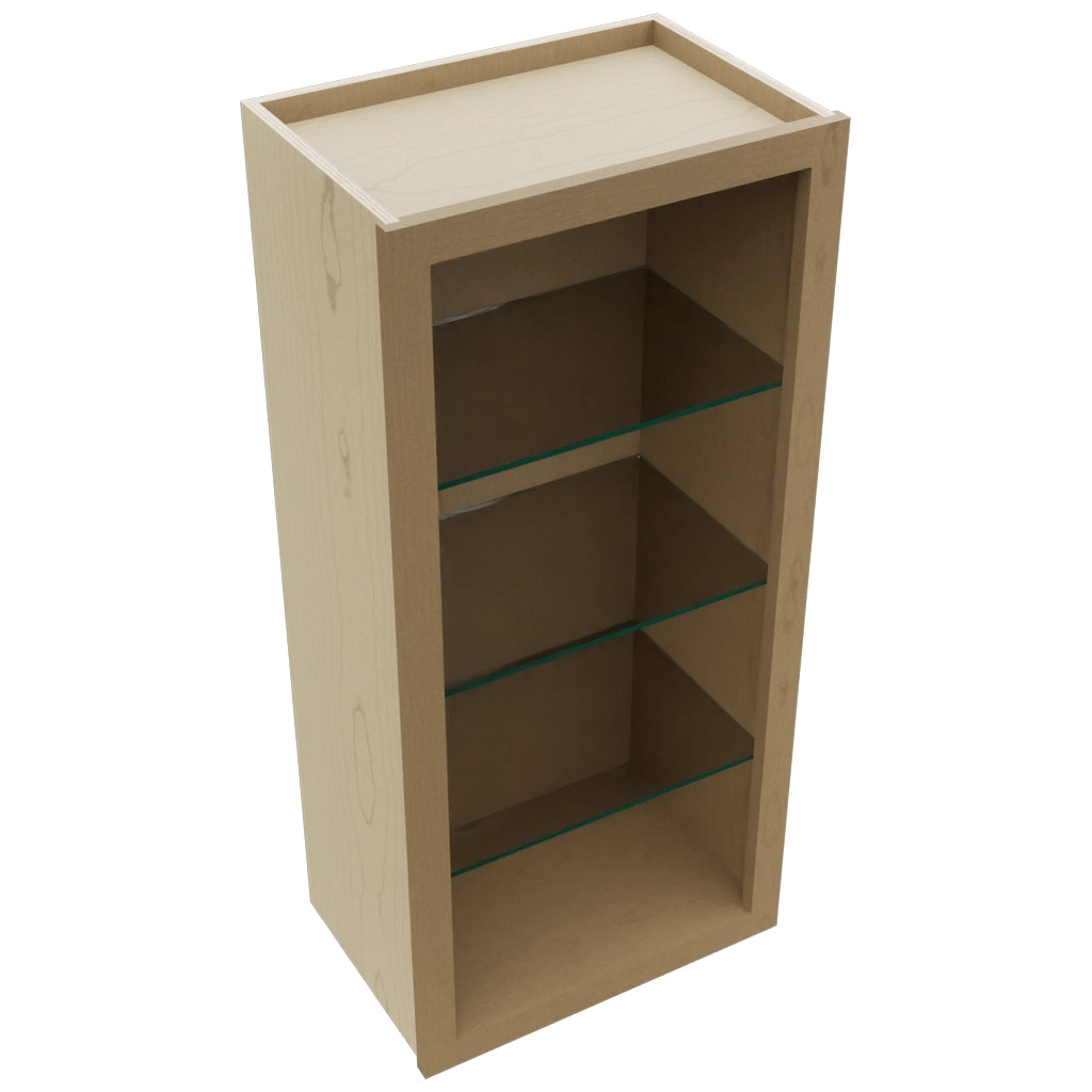 Fabuwood Truffle NDW1839 Wall Standard No Door Cabinet, Top View