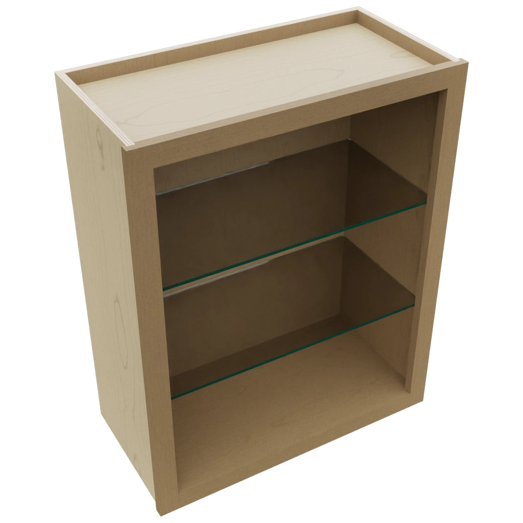 Fabuwood Truffle NDW2430 Wall Standard No Door Cabinet, Top View