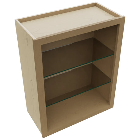 Fabuwood Truffle NDW2430 Wall Standard No Door Cabinet, Top View