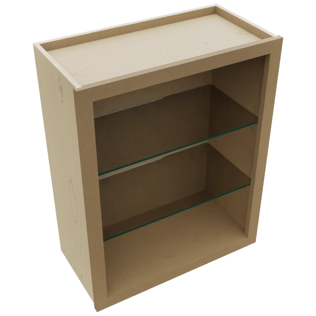 Fabuwood Truffle NDW2430 Wall Standard No Door Cabinet, Top View