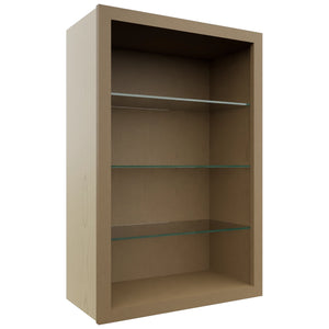 Fabuwood Truffle NDW2436 Wall Standard No Door Cabinet, Front View