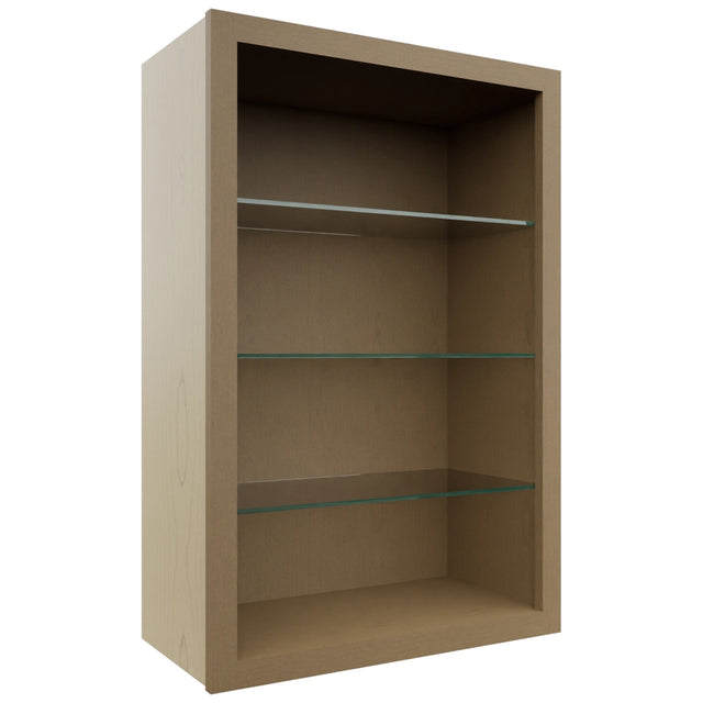 Fabuwood Truffle NDW2436 Wall Standard No Door Cabinet, Front View