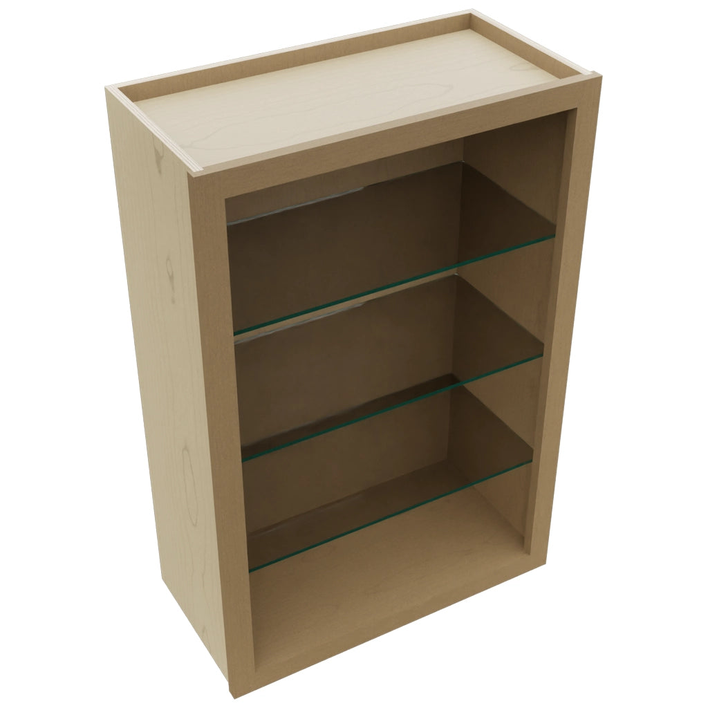Fabuwood Truffle NDW2436 Wall Standard No Door Cabinet, Top View