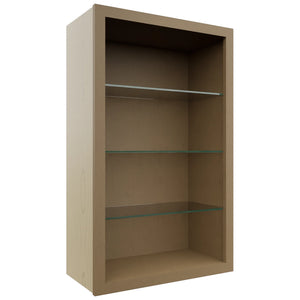 Fabuwood Truffle NDW2439 Wall Standard No Door Cabinet, Front View
