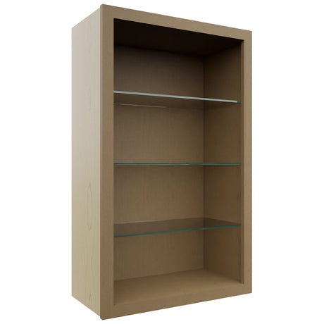 Fabuwood Truffle NDW2439 Wall Standard No Door Cabinet, Front View