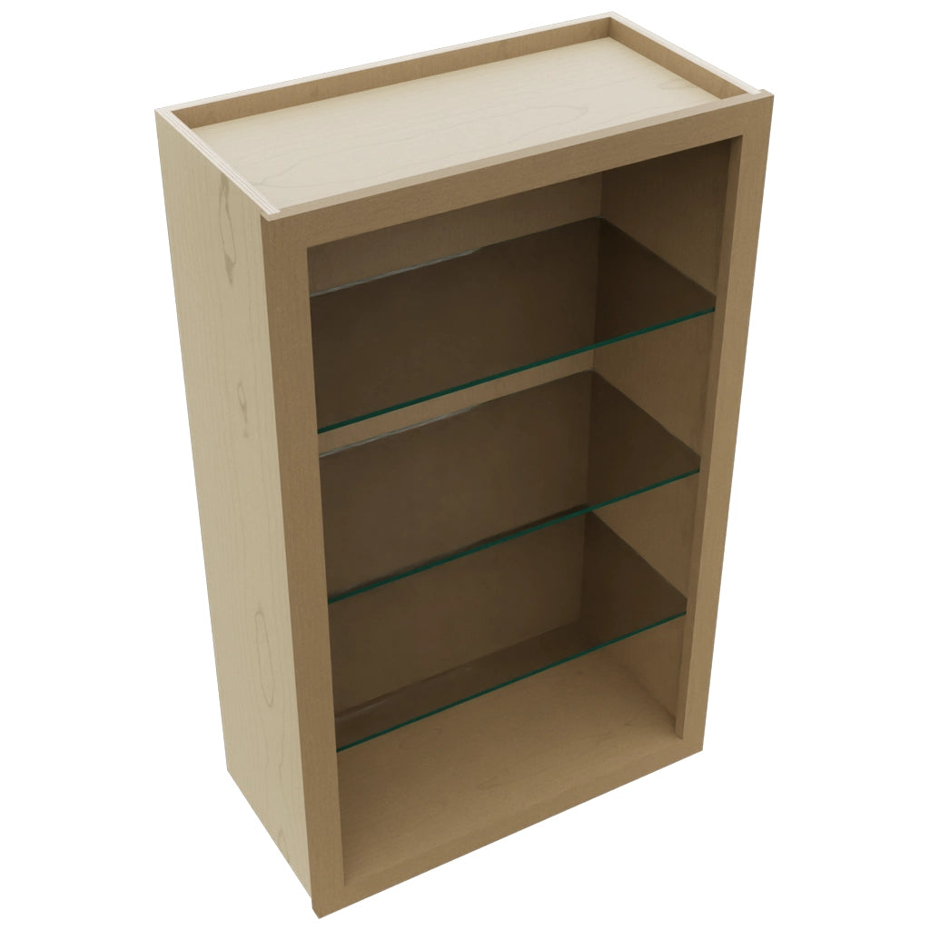Fabuwood Truffle NDW2439 Wall Standard No Door Cabinet, Top View