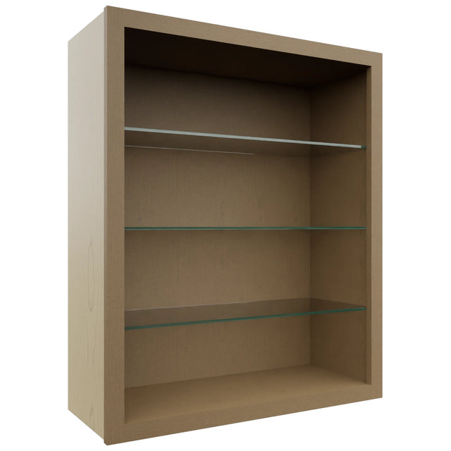 Fabuwood Truffle NDW3036 Wall Standard No Door Cabinet, Front View