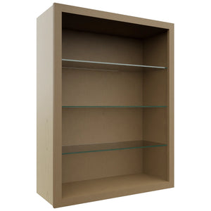 Fabuwood Truffle NDW3039 Wall Standard No Door Cabinet, Front View