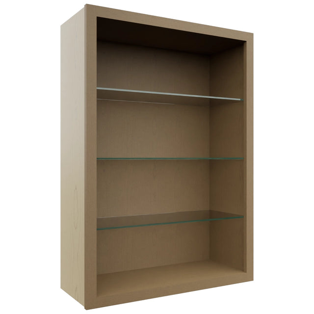 Fabuwood Truffle NDW3042 Wall Standard No Door Cabinet, Front View