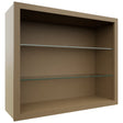 Fabuwood Truffle NDW3630 Wall Standard No Door Cabinet, Front View