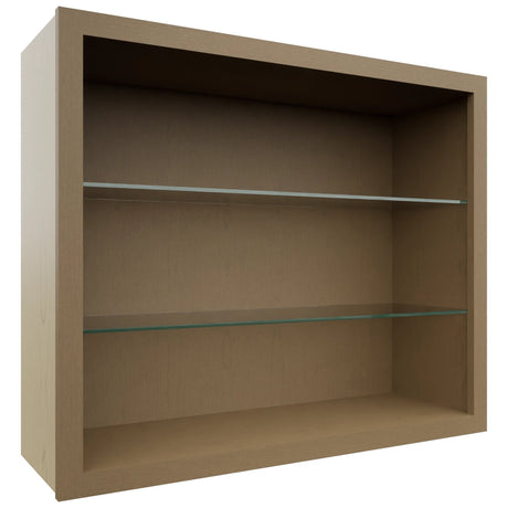 Fabuwood Truffle NDW3630 Wall Standard No Door Cabinet, Front View