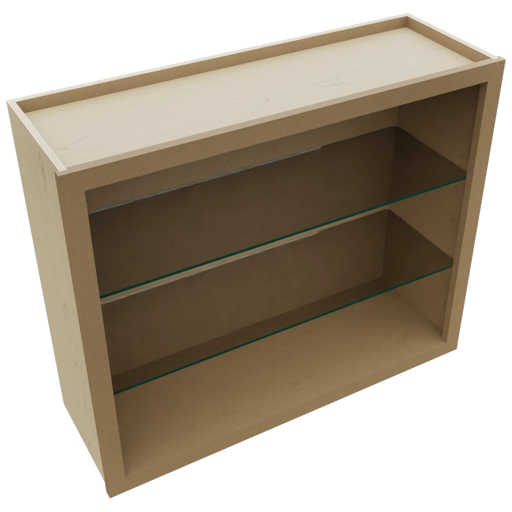 Fabuwood Truffle NDW3630 Wall Standard No Door Cabinet, Top View