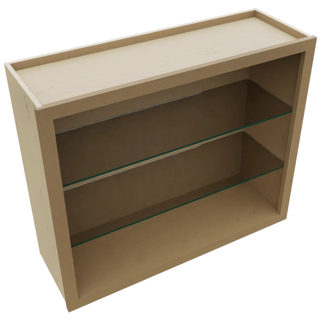Fabuwood Truffle NDW3630 Wall Standard No Door Cabinet, Top View