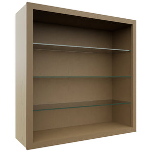 Fabuwood Truffle NDW3636 Wall Standard No Door Cabinet, Front View