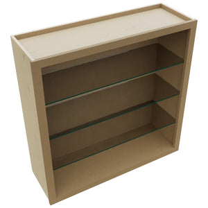 Fabuwood Truffle NDW3636 Wall Standard No Door Cabinet, Top View